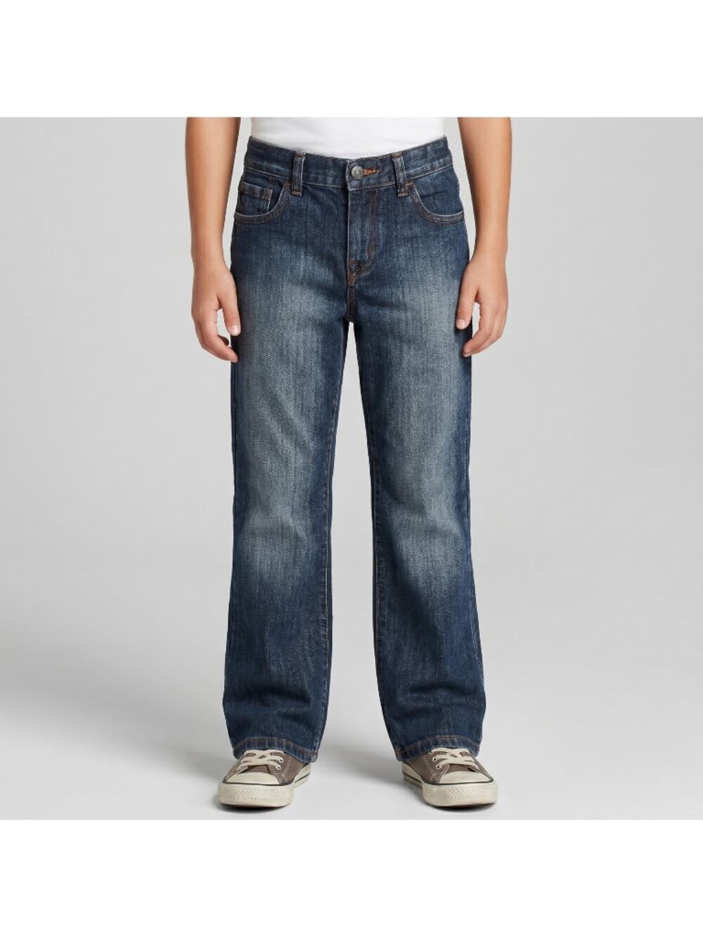 The Children's Place Boy's Bootcut Blue Denim Jeans Pants in size 10
